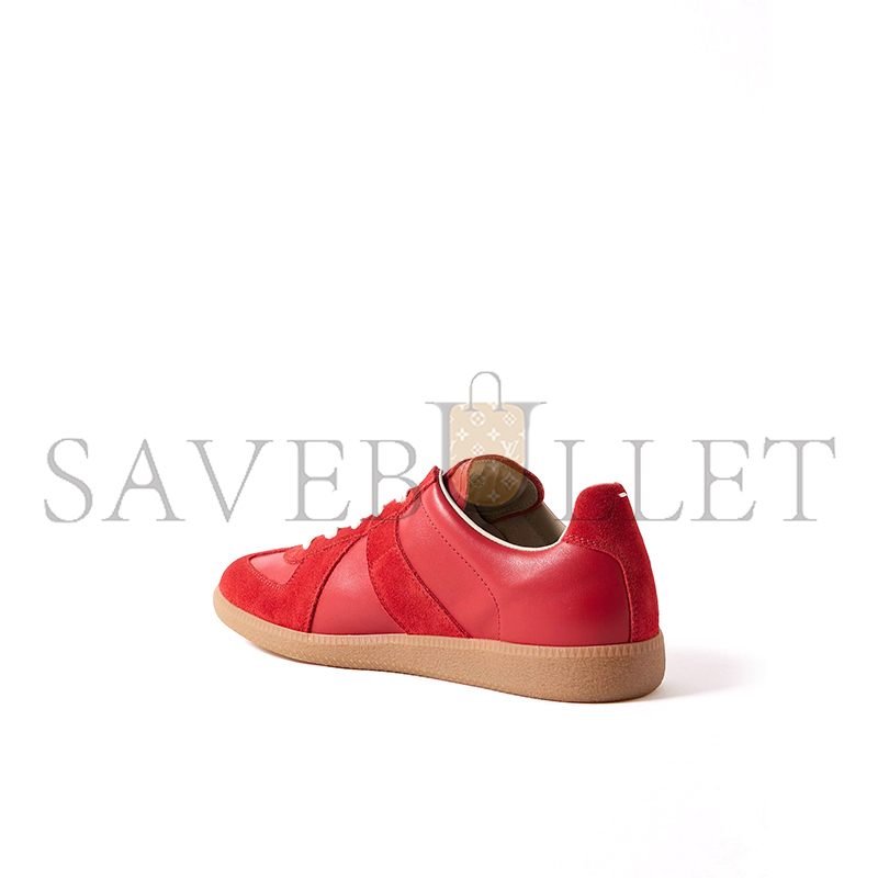 MAISON MARGIELA REPLICA LEATHER AND SUEDE SNEAKERS S57WS0236P1895